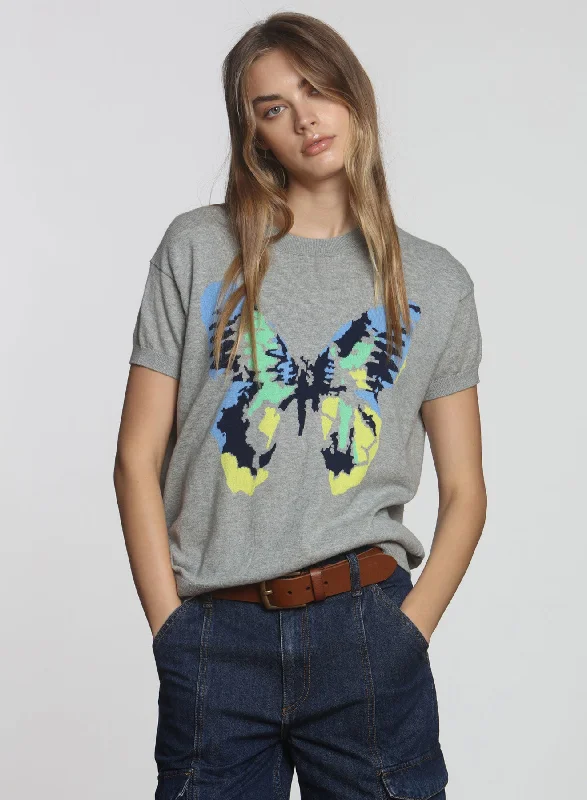 Women's Long Sleeve Turtleneck Cashmere SweatersStevie Wings - Fog
