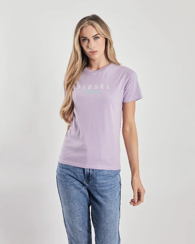 Sheer Women T Shirt for a Stylish and Alluring LookMaisie T-Shirt Purple Rose