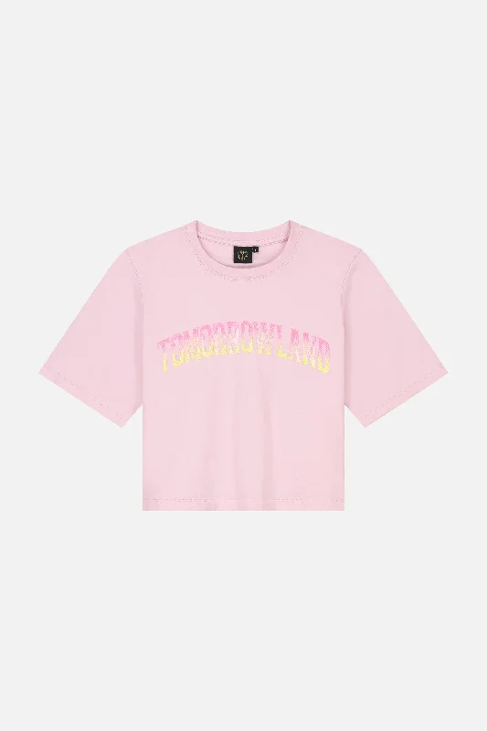 Crop Top Women T Shirt to Pair with High - Waisted BottomsTOMORROWLAND T-SHIRT