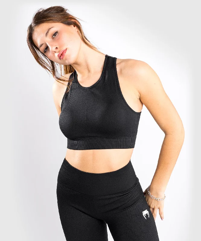 Moisture - Wicking Women T Shirt for Active LifestylesVenum Sparring Seamless Sports Bra - For Women - Black Moisture - Wicking Women T Shirt for Active LifestylesVenum Sparring Seamless Sports Bra - For Women - Black