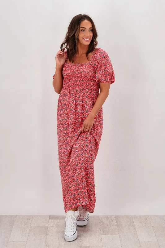 Ruffled Women Dress with Multiple Layers for a Playful and Girly StyleAll About Eve Rosanna Shirred Maxi Dress Ruffled Women Dress with Multiple Layers for a Playful and Girly StyleAll About Eve Rosanna Shirred Maxi Dress