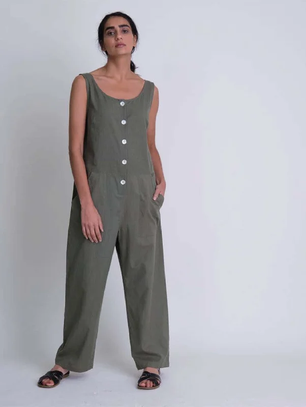 Women jumpsuits with off - the - shoulder tops for a flirty and stylish lookAmber Cotton & Linen Jumpsuit | Olive Women jumpsuits with off - the - shoulder tops for a flirty and stylish lookAmber Cotton & Linen Jumpsuit | Olive
