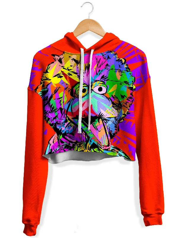 Women's color - block hoodie combining bold hues for a fashion - forward statementBigbird Fleece Crop Hoodie Women's color - block hoodie combining bold hues for a fashion - forward statementBigbird Fleece Crop Hoodie