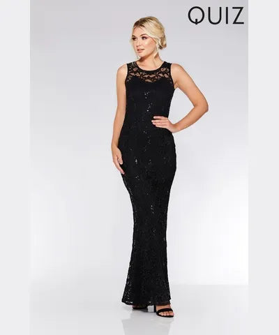 Lace - Embellished Women Dress for an Elegant and Sophisticated AppearanceBlack Lace Fishtail Maxi Dress Lace - Embellished Women Dress for an Elegant and Sophisticated AppearanceBlack Lace Fishtail Maxi Dress