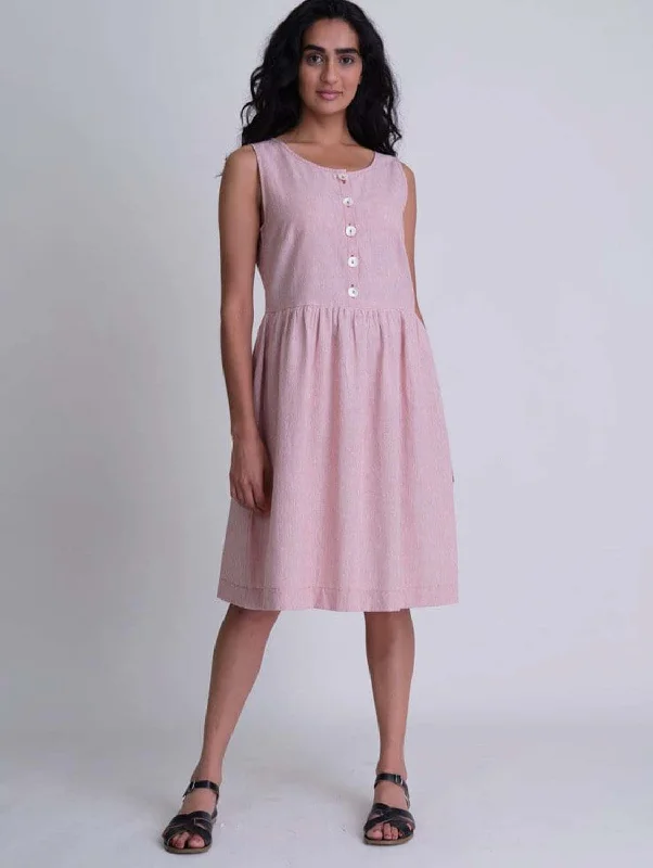 Women jumpsuits with tiered pants for added volume and styleFaye Cotton Striped Day Dress | Rust Women jumpsuits with tiered pants for added volume and styleFaye Cotton Striped Day Dress | Rust