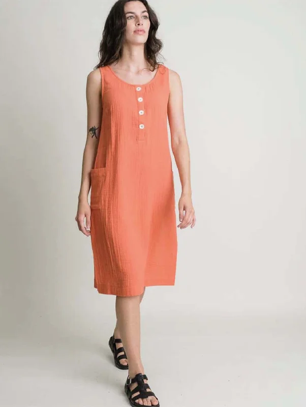 Women jumpsuits with embroidered accents for a personalized and unique touchFlori Cotton Sun Dress | Orange Women jumpsuits with embroidered accents for a personalized and unique touchFlori Cotton Sun Dress | Orange
