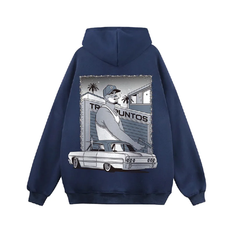 Women's graphic - printed sweatshirt featuring floral patterns for a feminine touchGEG | A/B 'Gentle Gangster' Logo Print Hoodie
