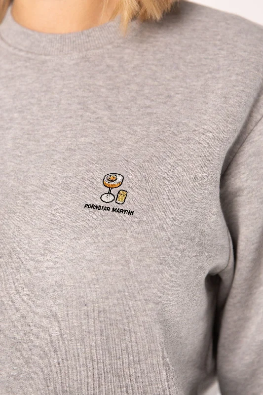 Women's mock - neck sweatshirt made of moisture - wicking material for fitness useTAILORED TASTES Pornstar Martini | Bestickter Bio-Baumwoll Unisex Pullover Women's mock - neck sweatshirt made of moisture - wicking material for fitness useTAILORED TASTES Pornstar Martini | Bestickter Bio-Baumwoll Unisex Pullover