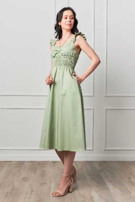 Strapless Women Dress with a Built - in Bra for Comfort and SupportGisele Ruched Midi Dress Strapless Women Dress with a Built - in Bra for Comfort and SupportGisele Ruched Midi Dress