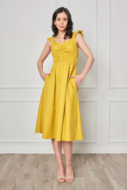 Wrap - Style Women Dress with Adjustable Fit for All Body TypesGisele Ruched Midi Dress Wrap - Style Women Dress with Adjustable Fit for All Body TypesGisele Ruched Midi Dress