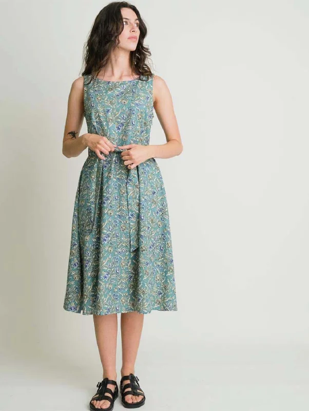 Satin women jumpsuits for a luxurious and elegant feelGrace Textured Cotton Swing Dress | Sea Green Print Satin women jumpsuits for a luxurious and elegant feelGrace Textured Cotton Swing Dress | Sea Green Print