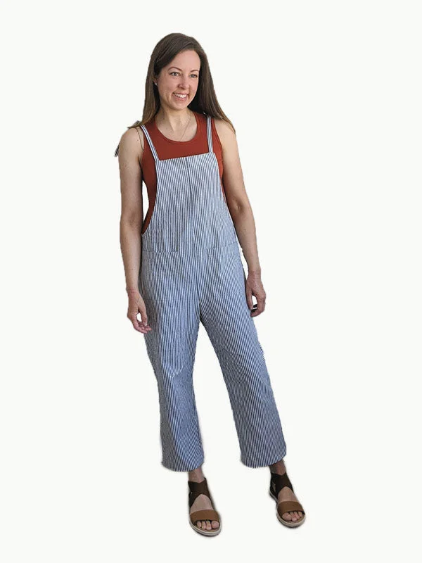 Plaid women jumpsuits for fall business casual wearHey June Handmade Greer Jumpsuit