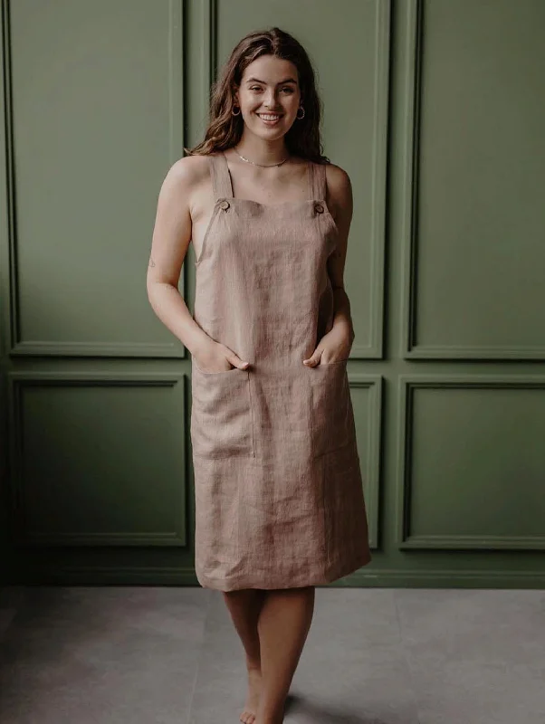 Satin women jumpsuits for a luxurious and elegant feelJade Linen Apron Dress | Multiple Colours Satin women jumpsuits for a luxurious and elegant feelJade Linen Apron Dress | Multiple Colours