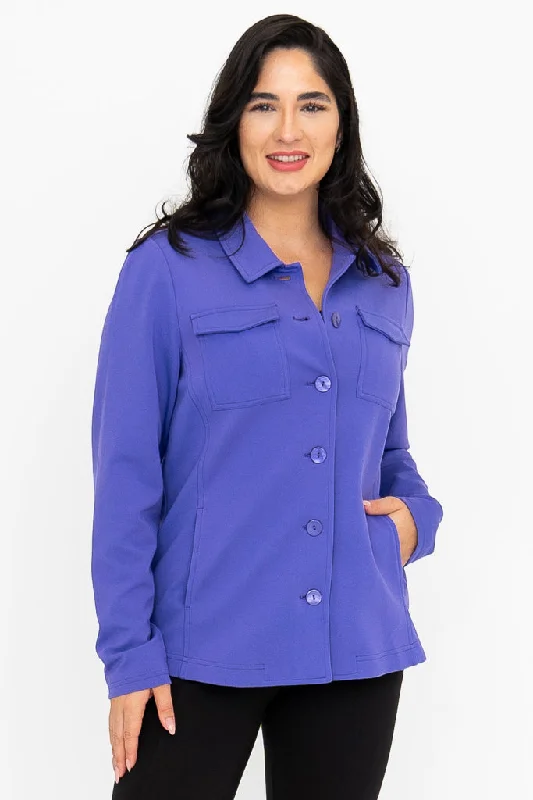 Women's denim jackets with distressed details for a casual and edgy lookLolo Jacket, Lavender, Modal Women's denim jackets with distressed details for a casual and edgy lookLolo Jacket, Lavender, Modal