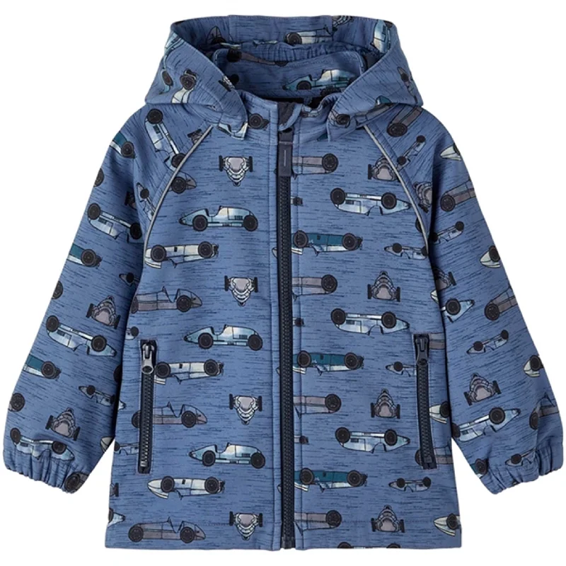 Women's cropped leather jackets with a fringe detail for a western - inspired outfitName it Bijou Blue Alfa Softshell Jacket Cars Women's cropped leather jackets with a fringe detail for a western - inspired outfitName it Bijou Blue Alfa Softshell Jacket Cars