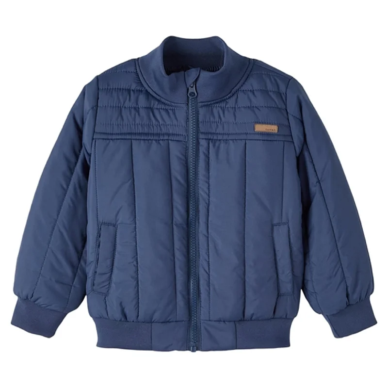 Women's long - length wool blend jackets for a warm and stylish winter lookName it Insignia Blue Mars Quilted Jacket Women's long - length wool blend jackets for a warm and stylish winter lookName it Insignia Blue Mars Quilted Jacket