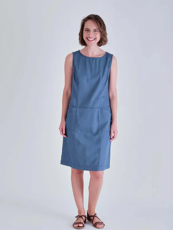 Women jumpsuits with pocket details for added functionality and convenienceNina Cotton Pinafore Dress | Denim Women jumpsuits with pocket details for added functionality and convenienceNina Cotton Pinafore Dress | Denim