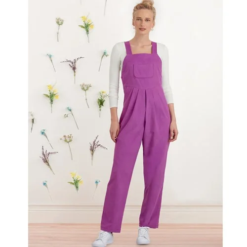 Women jumpsuits with high - low hems for a modern and fashion - forward styleSimplicity Overalls S9382 Women jumpsuits with high - low hems for a modern and fashion - forward styleSimplicity Overalls S9382