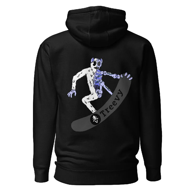 Women's tie - front hoodie in a lightweight fabric for summer layeringSnowboarding Yeti - Premium Unisex Hoodie Women's tie - front hoodie in a lightweight fabric for summer layeringSnowboarding Yeti - Premium Unisex Hoodie