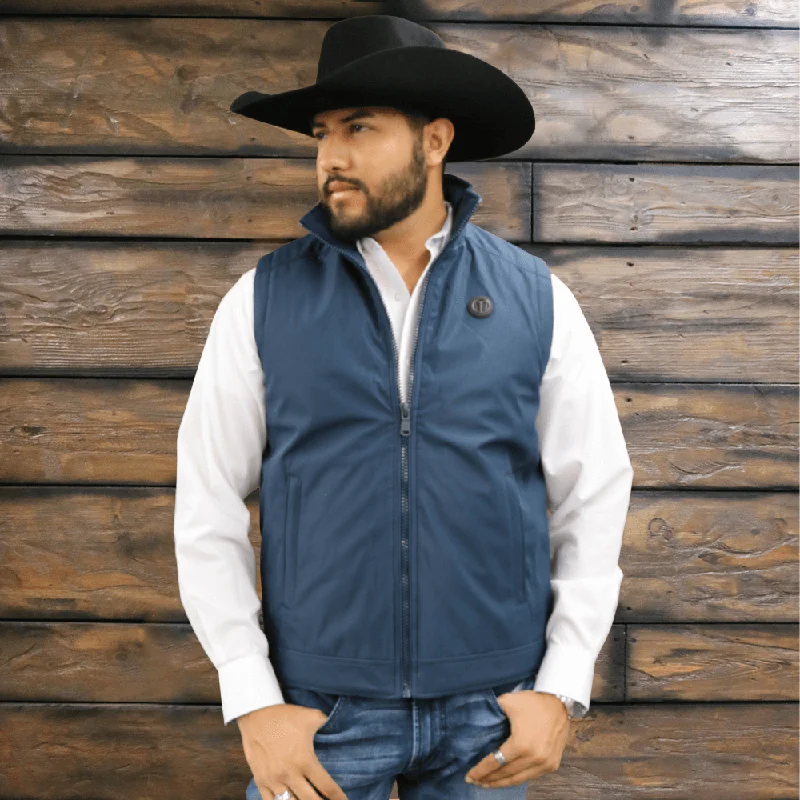 Women's denim jackets with a patchwork design for a bohemian and artsy styleTempco Mens Denver Dressy Vest - TM1238 Women's denim jackets with a patchwork design for a bohemian and artsy styleTempco Mens Denver Dressy Vest - TM1238