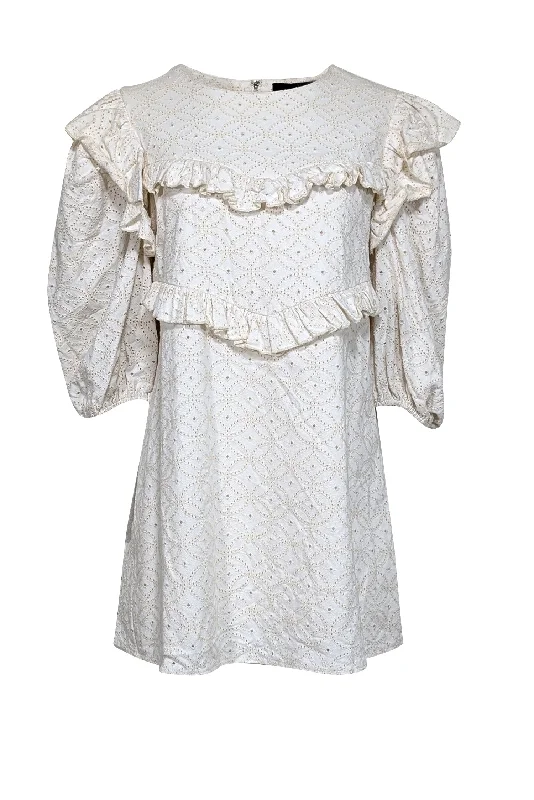Long - Sleeve Women Dress in Velvet for a Luxurious Winter Look Long - Sleeve Women Dress in Velvet for a Luxurious Winter Look En Saison - Cream Long Sleeve Eyelet Mini w/ Ruffle Details Dress Sz L Long - Sleeve Women Dress in Velvet for a Luxurious Winter Look Long - Sleeve Women Dress in Velvet for a Luxurious Winter Look En Saison - Cream Long Sleeve Eyelet Mini w/ Ruffle Details Dress Sz L