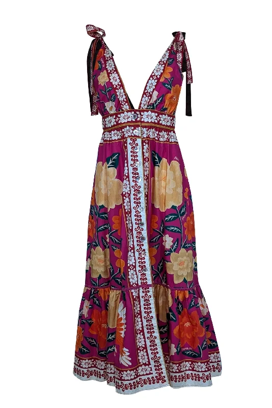 Wrap - Style Women Dress with Adjustable Fit for All Body Types Wrap - Style Women Dress with Adjustable Fit for All Body Types Farm - Pink w/ Yellow & Orange Floral Sleeveless Dress Sz M Wrap - Style Women Dress with Adjustable Fit for All Body Types Wrap - Style Women Dress with Adjustable Fit for All Body Types Farm - Pink w/ Yellow & Orange Floral Sleeveless Dress Sz M