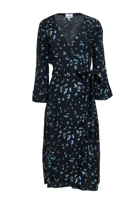 Off - the - Shoulder Women Dress for a Romantic and Feminine Look Off - the - Shoulder Women Dress for a Romantic and Feminine Look Ganni - Black Floral Long Sleeve Maxi Wrap Dress Sz 6 Off - the - Shoulder Women Dress for a Romantic and Feminine Look Off - the - Shoulder Women Dress for a Romantic and Feminine Look Ganni - Black Floral Long Sleeve Maxi Wrap Dress Sz 6