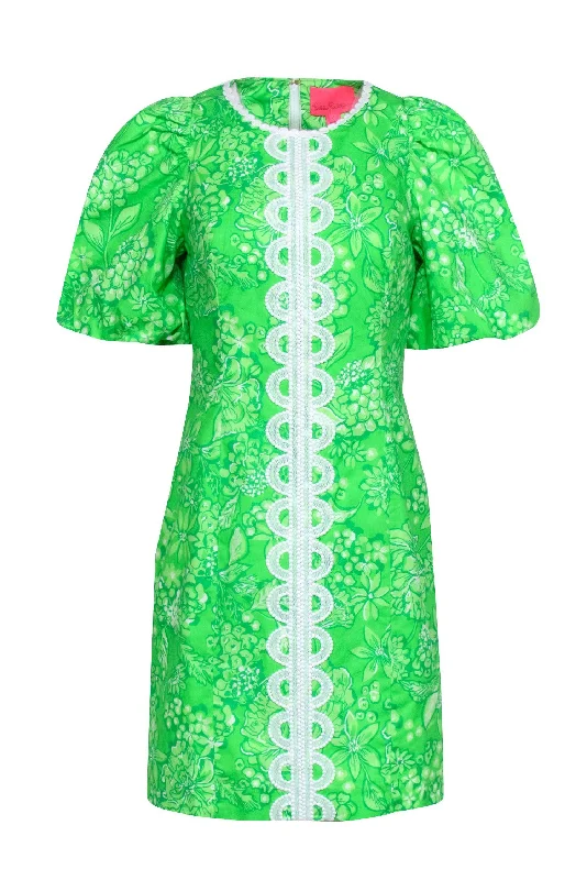 Empire Waist Women Dress to Accentuate the Bust and Conceal the Waist Empire Waist Women Dress to Accentuate the Bust and Conceal the Waist Lilly Pulitzer - Green Print w/ White Embroidered Eyelet Trim Dress Sz 6 Empire Waist Women Dress to Accentuate the Bust and Conceal the Waist Empire Waist Women Dress to Accentuate the Bust and Conceal the Waist Lilly Pulitzer - Green Print w/ White Embroidered Eyelet Trim Dress Sz 6
