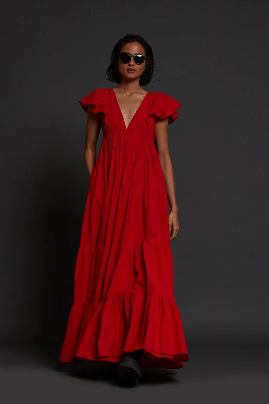 Mini Women Dress with a Short Hem for a Young and Trendy Style Mini Women Dress with a Short Hem for a Young and Trendy Style Red Tiered Gown Mini Women Dress with a Short Hem for a Young and Trendy Style Mini Women Dress with a Short Hem for a Young and Trendy Style Red Tiered Gown