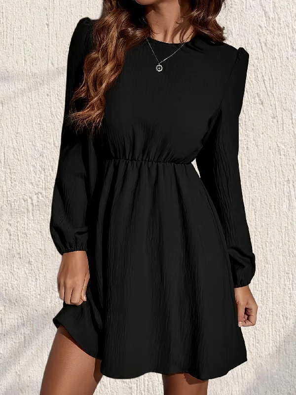 Lace - Embellished Women Dress for an Elegant and Sophisticated Appearance Lace - Embellished Women Dress for an Elegant and Sophisticated Appearance Sixsr Cinched Waist Solid Dress, Elegant Crew Neck Lantern Sleeve Dress, Women's Clothing Lace - Embellished Women Dress for an Elegant and Sophisticated Appearance Lace - Embellished Women Dress for an Elegant and Sophisticated Appearance Sixsr Cinched Waist Solid Dress, Elegant Crew Neck Lantern Sleeve Dress, Women's Clothing