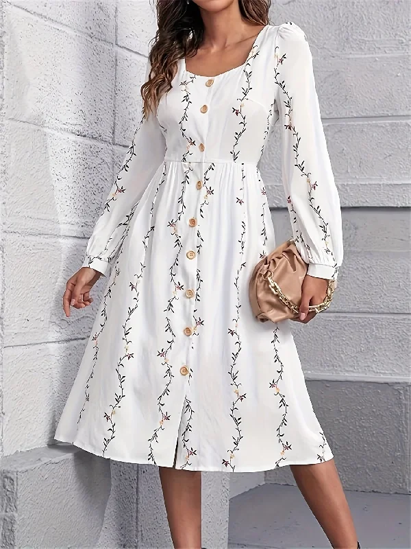 Plus Size Women Dress with a Flattering A - Line Cut for Comfort and Style Plus Size Women Dress with a Flattering A - Line Cut for Comfort and Style Sixsr Floral Print Button Front Dress, Elegant Long Sleeve A-line Dress, Women's Clothing Plus Size Women Dress with a Flattering A - Line Cut for Comfort and Style Plus Size Women Dress with a Flattering A - Line Cut for Comfort and Style Sixsr Floral Print Button Front Dress, Elegant Long Sleeve A-line Dress, Women's Clothing