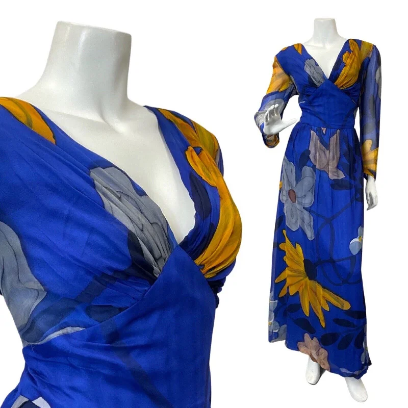 Wrap - Style Women Dress with Adjustable Fit for All Body Types Wrap - Style Women Dress with Adjustable Fit for All Body Types VINTAGE 60s 70s BLUE YELLOW WHITE FLORAL WATERCOLOUR SHEER MAXI DRESS 12 14 Wrap - Style Women Dress with Adjustable Fit for All Body Types Wrap - Style Women Dress with Adjustable Fit for All Body Types VINTAGE 60s 70s BLUE YELLOW WHITE FLORAL WATERCOLOUR SHEER MAXI DRESS 12 14