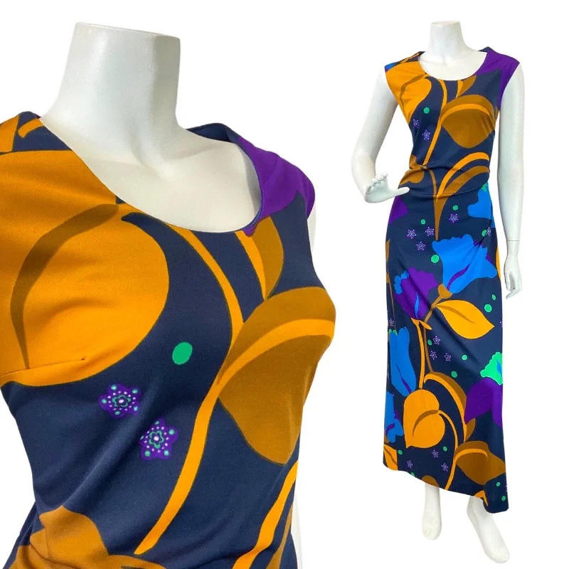 Halter Neck Women Dress to Show Off the Shoulders and Neckline Halter Neck Women Dress to Show Off the Shoulders and Neckline VTG 60s 70s BLUE YELLOW PURPLE FLORAL PSYCHEDELIC SLEEVELESS MAXI DRESS 14 16 Halter Neck Women Dress to Show Off the Shoulders and Neckline Halter Neck Women Dress to Show Off the Shoulders and Neckline VTG 60s 70s BLUE YELLOW PURPLE FLORAL PSYCHEDELIC SLEEVELESS MAXI DRESS 14 16