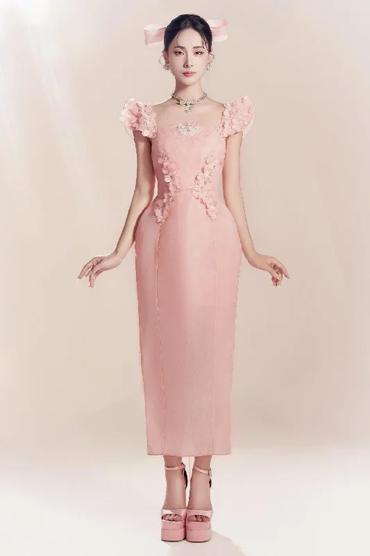 Maxi dresses with polka dot prints for a playful styleAlaia Pegged Cap Sleeved Organza Ankle Length Dress Maxi dresses with polka dot prints for a playful styleAlaia Pegged Cap Sleeved Organza Ankle Length Dress