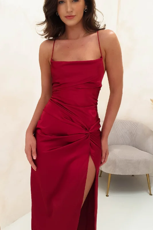 Animal print maxi dresses for a statement - making outfitCheyanne Satin Maxi Dress | Dark Red Animal print maxi dresses for a statement - making outfitCheyanne Satin Maxi Dress | Dark Red