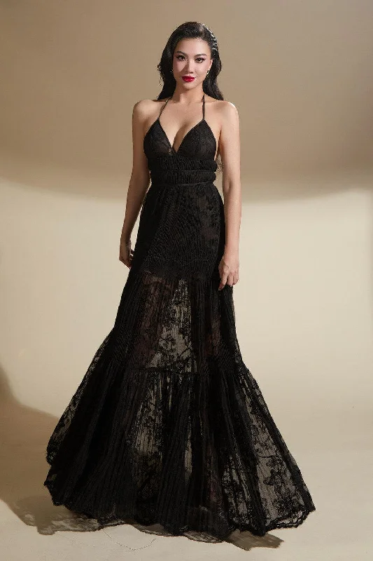 Sheer maxi dresses with lace overlays for a romantic touchIlaria A-line Spaghetti Strap Organza Voile Floor Length Dress Sheer maxi dresses with lace overlays for a romantic touchIlaria A-line Spaghetti Strap Organza Voile Floor Length Dress