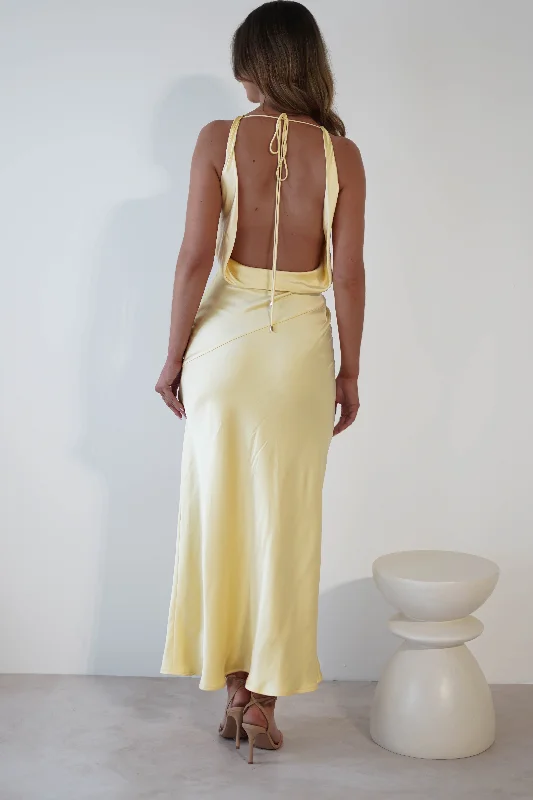 Maxi dresses with an empire waist for a flattering fit on all body typesLeah Cowl Neckline Maxi Dress | Yellow Maxi dresses with an empire waist for a flattering fit on all body typesLeah Cowl Neckline Maxi Dress | Yellow