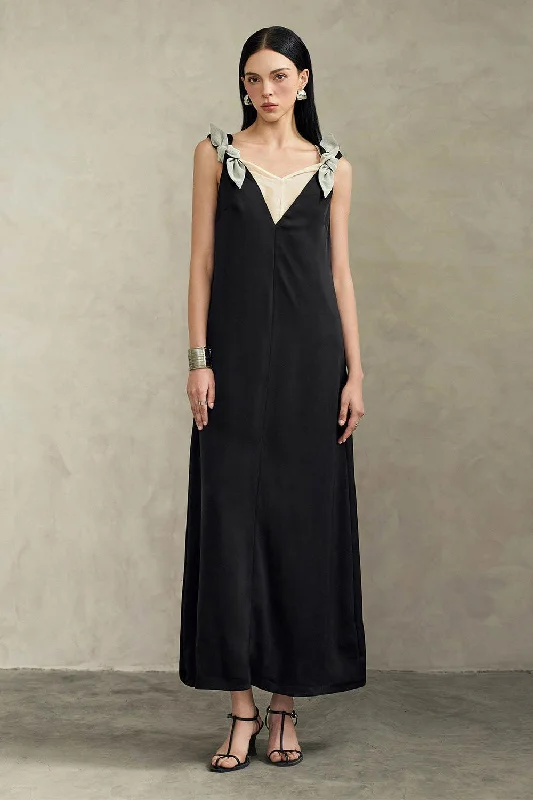 Sheer maxi dresses with lace overlays for a romantic touchOphira Straight Sleeveless Silk Ankle Length Dress Sheer maxi dresses with lace overlays for a romantic touchOphira Straight Sleeveless Silk Ankle Length Dress