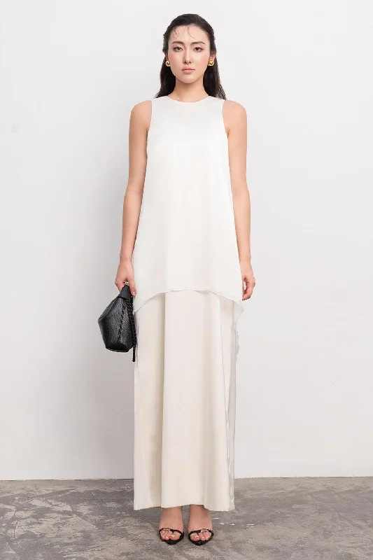 Linen maxi dresses for a breathable and lightweight summer optionSophia Straight Sleeveless Silk Chiffon Ankle Length Dress Linen maxi dresses for a breathable and lightweight summer optionSophia Straight Sleeveless Silk Chiffon Ankle Length Dress