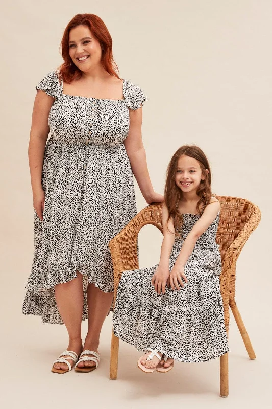 Midi dresses with halter necks for a stylish and comfortable optionAnimal Print Midi Dress Short Sleeve Shirred Off Shoulder Midi dresses with halter necks for a stylish and comfortable optionAnimal Print Midi Dress Short Sleeve Shirred Off Shoulder