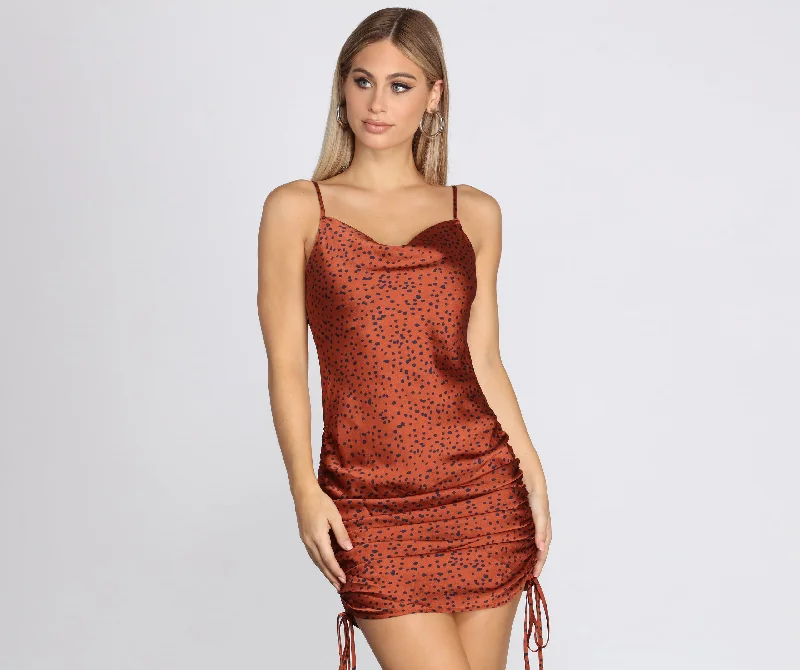 Midi dresses with belted waists to accentuate the figureLavish Leopard Print Midi Dress Midi dresses with belted waists to accentuate the figureLavish Leopard Print Midi Dress