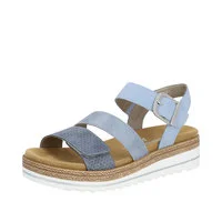 Women's Leather - Strapped Sandals with a Braided Detail in Brown for a Rustic AppealJocelyn 55 - Aqua