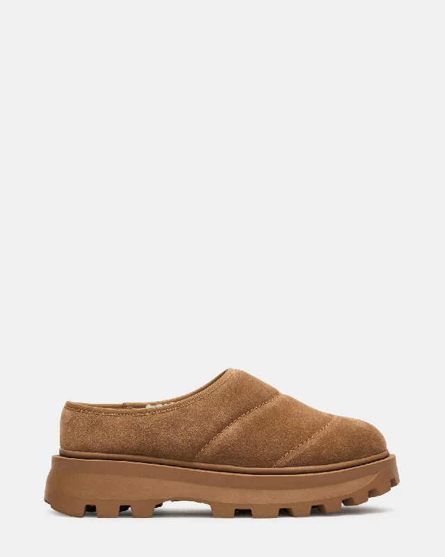 Elastic - Back Women's Loafers in Teal for Easy On - and - OffFROST CHESTNUT SUEDE