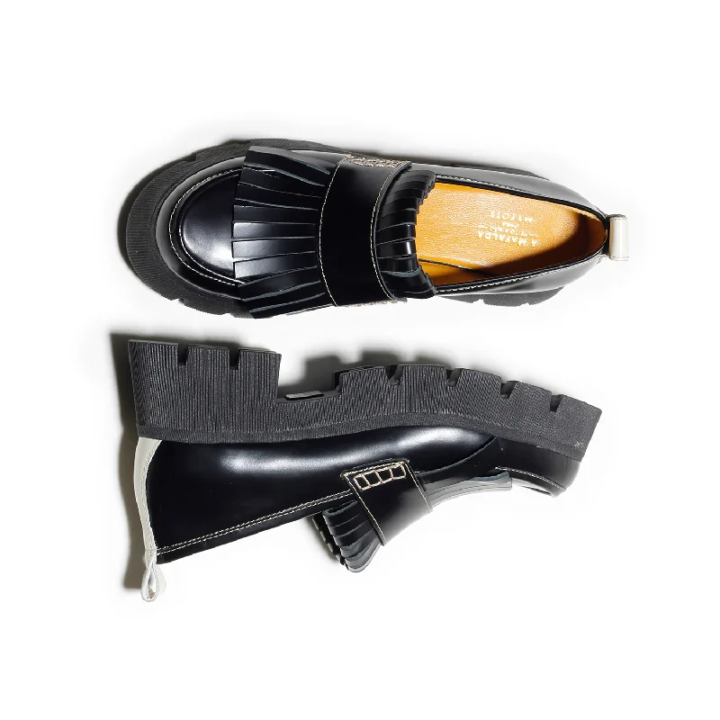 Elastic - Back Women's Loafers in Teal for Easy On - and - OffJoanna Black Chunky Loafer