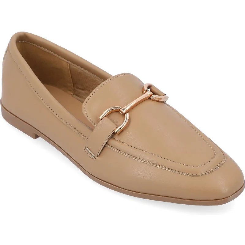 Women's Soft Suede Oxfords with Metal Eyelets in Burgundy for a Sophisticated TouchJournee Collection Womens Faux Leather Chain Loafers
