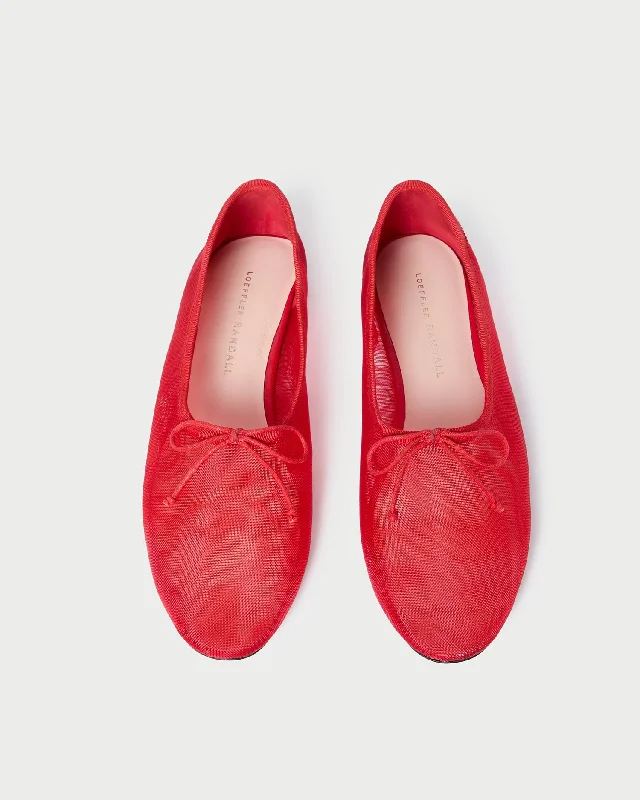 Elastic - Back Women's Loafers in Teal for Easy On - and - OffLandon Red Mesh Ballet Flat Elastic - Back Women's Loafers in Teal for Easy On - and - OffLandon Red Mesh Ballet Flat