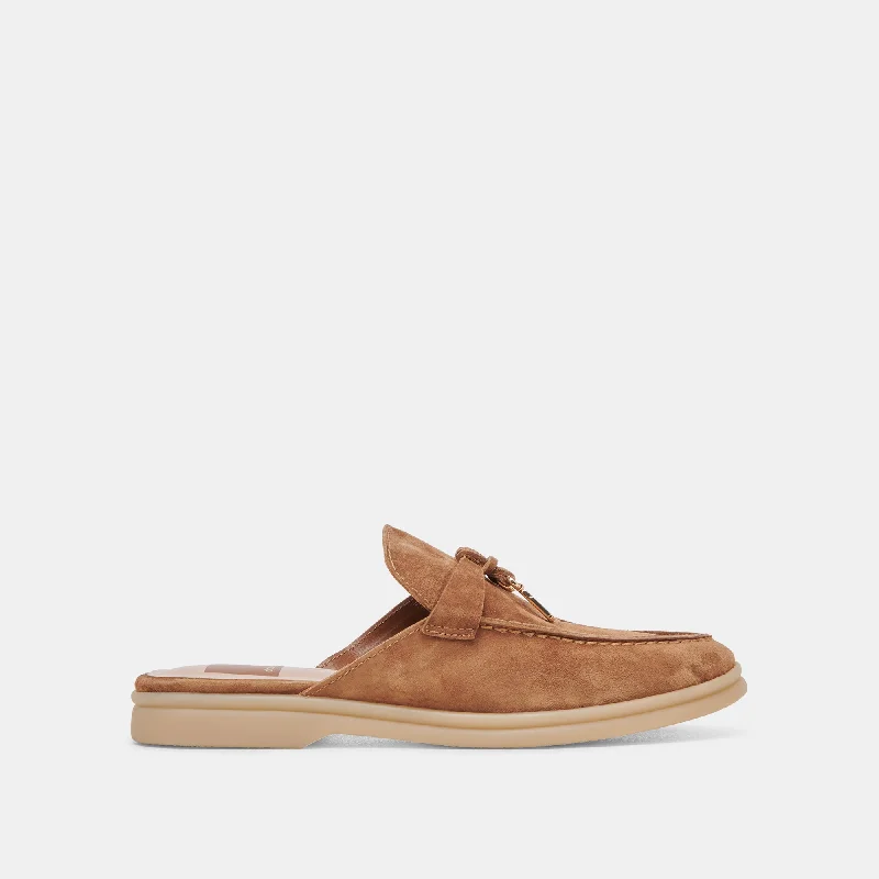 Women's Cashmere - Lined Loafers in Burgundy for Warmth in WinterLASAIL FLATS BROWN SUEDE Women's Cashmere - Lined Loafers in Burgundy for Warmth in WinterLASAIL FLATS BROWN SUEDE