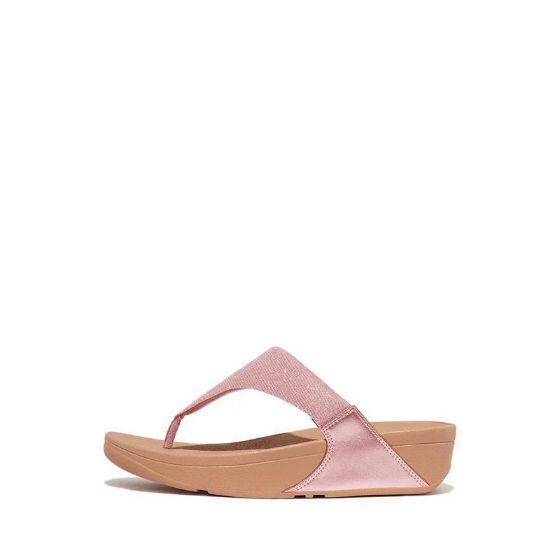 Lulu Shimmerlux Toe-Post Sandals