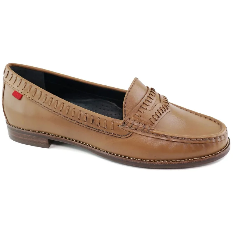 Waterproof Women's Oxfords in Black for Rainy DaysMarc Joseph Womens West Village Leather Penny Loafers