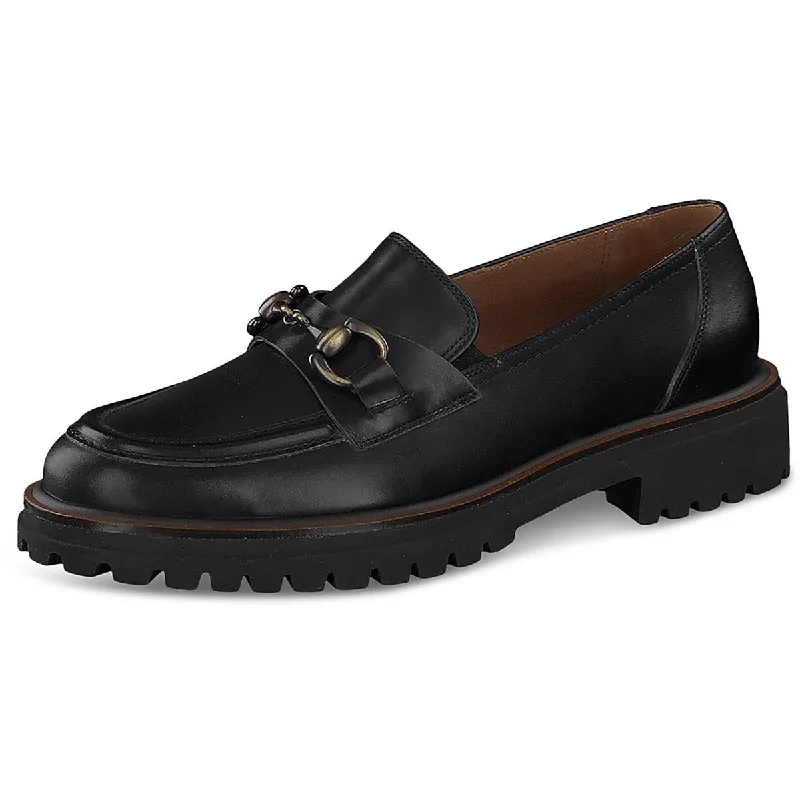 Paul Green Womens Ollie Leather Bit Loafers